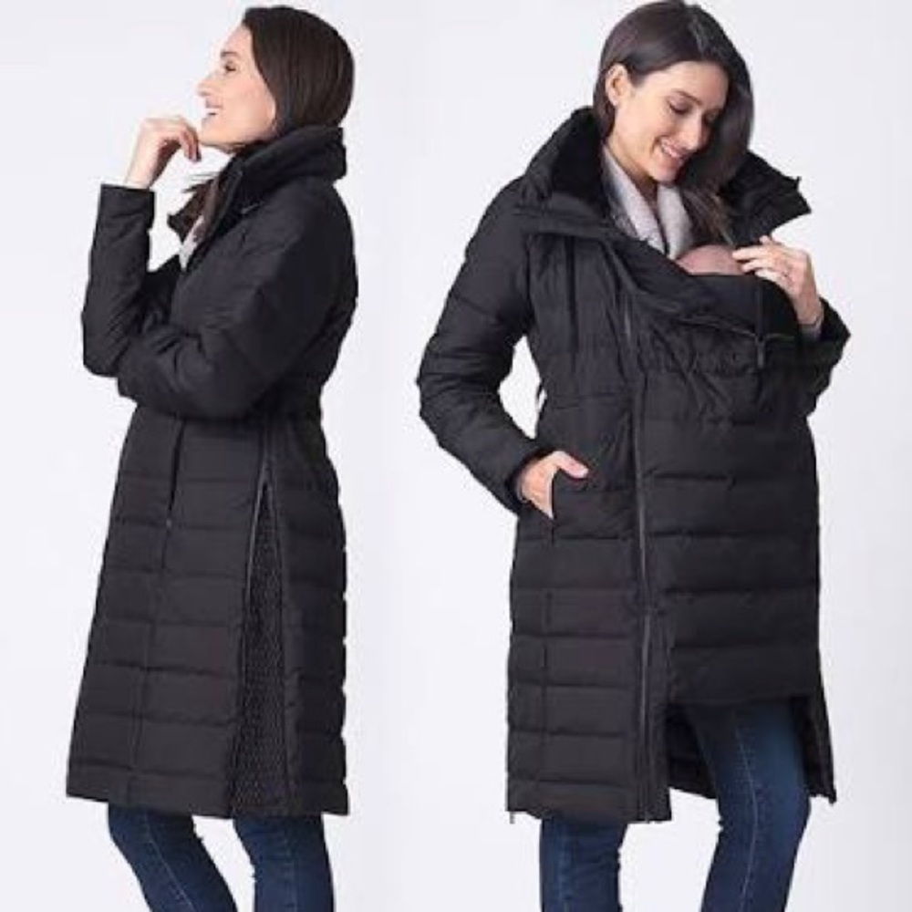 Seraphine 3 in 1 Black Down Maternity Coat